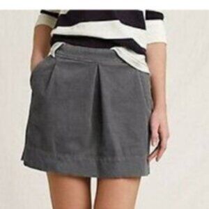 Lands End Canvas 1963 Grey Corduroy Mini Skirt - EUC - Size 0